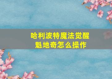 哈利波特魔法觉醒 魁地奇怎么操作